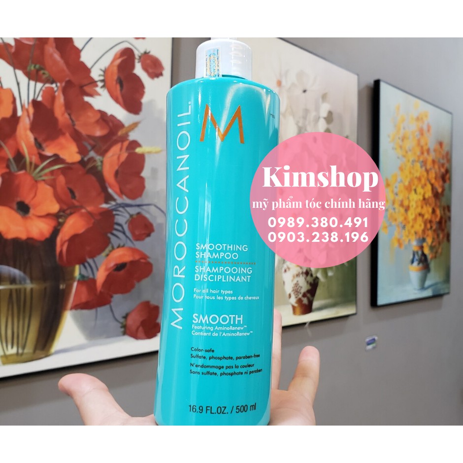 Dầu gội xả suôn mượt Smooth Moroccanoil 500ml