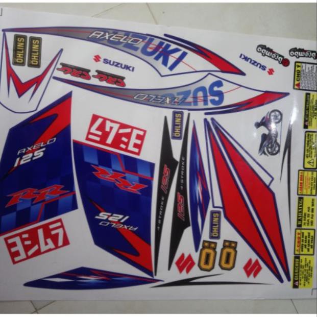 Tem rời Axelo RR trắng xanh