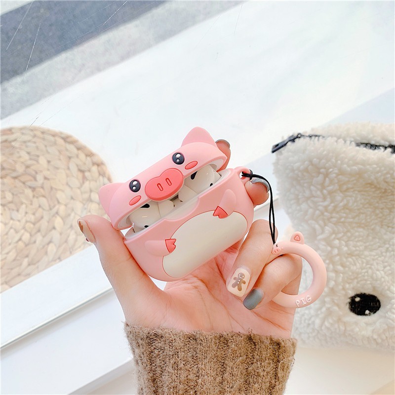 Case Airpods Heo Hồng cho AirPods 1/2 - airpod case