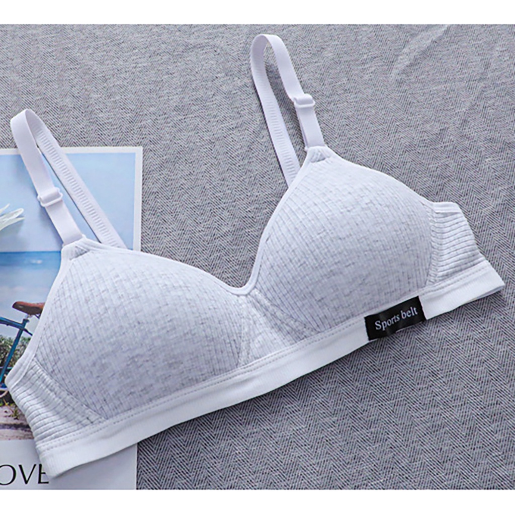 Áo Lót Nữ Không Gọng Mút Mỏng Áo Sport belt Mềm Mịn Vải Cotton Thoả Mái ALO03