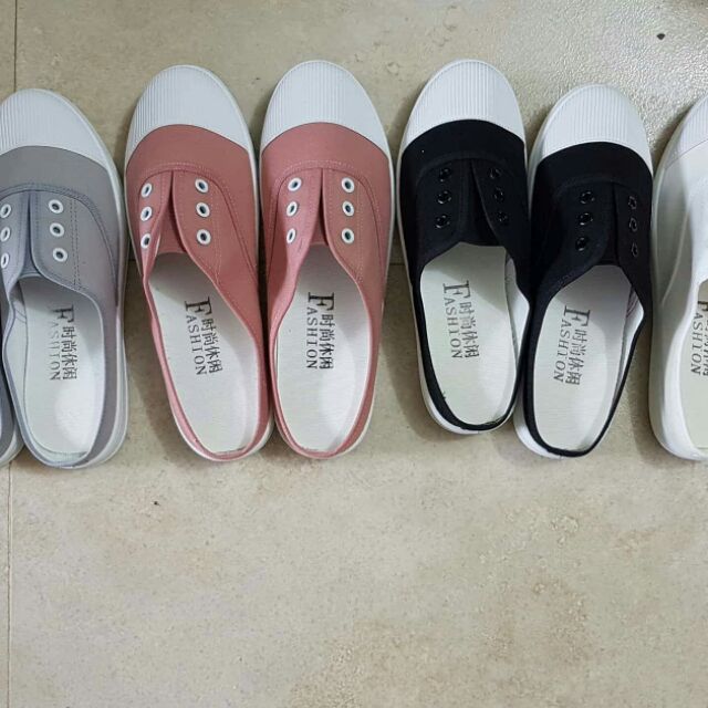 Giày búp bê hở gót