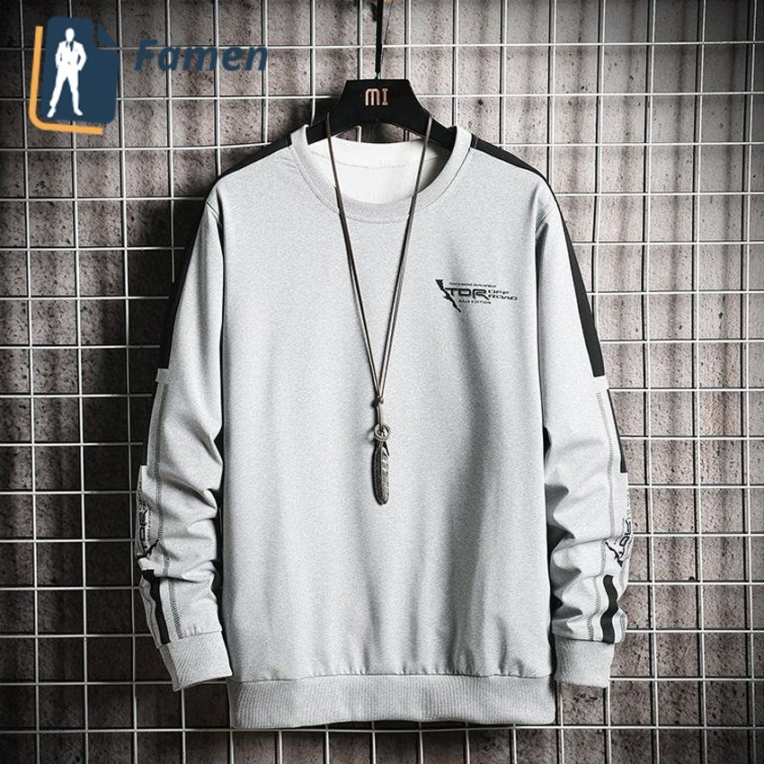Áo Thun Nam Dài Tay Phom Rộng Chất Cotton Mềm Mịn tại shop Famen | BigBuy360 - bigbuy360.vn