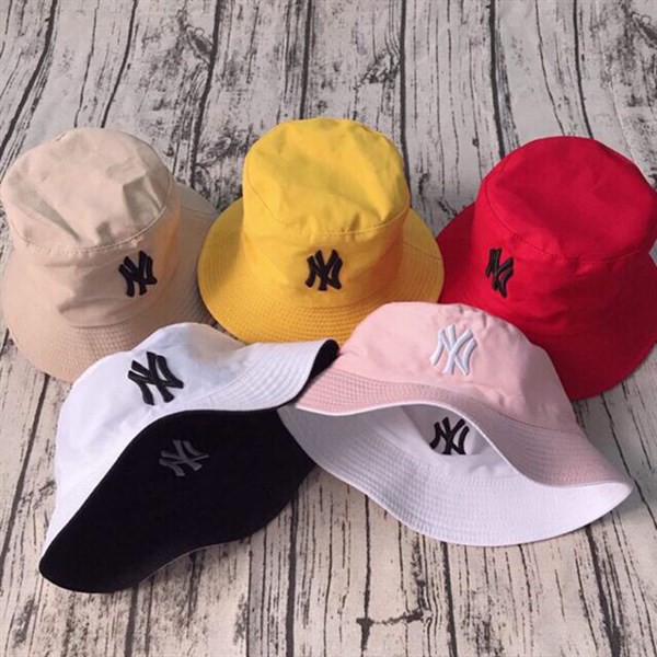 Mũ/ Nón Bucket Tai Bèo, Rộng Vành, 2 mặt thêu chữ NY Thời Trang cực hot