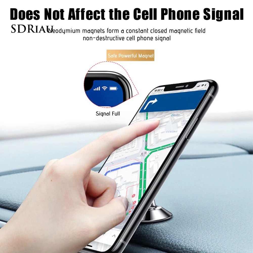 Set đế giữ điện thoại nam châm xoay 360 độ cho gắn xe hơi