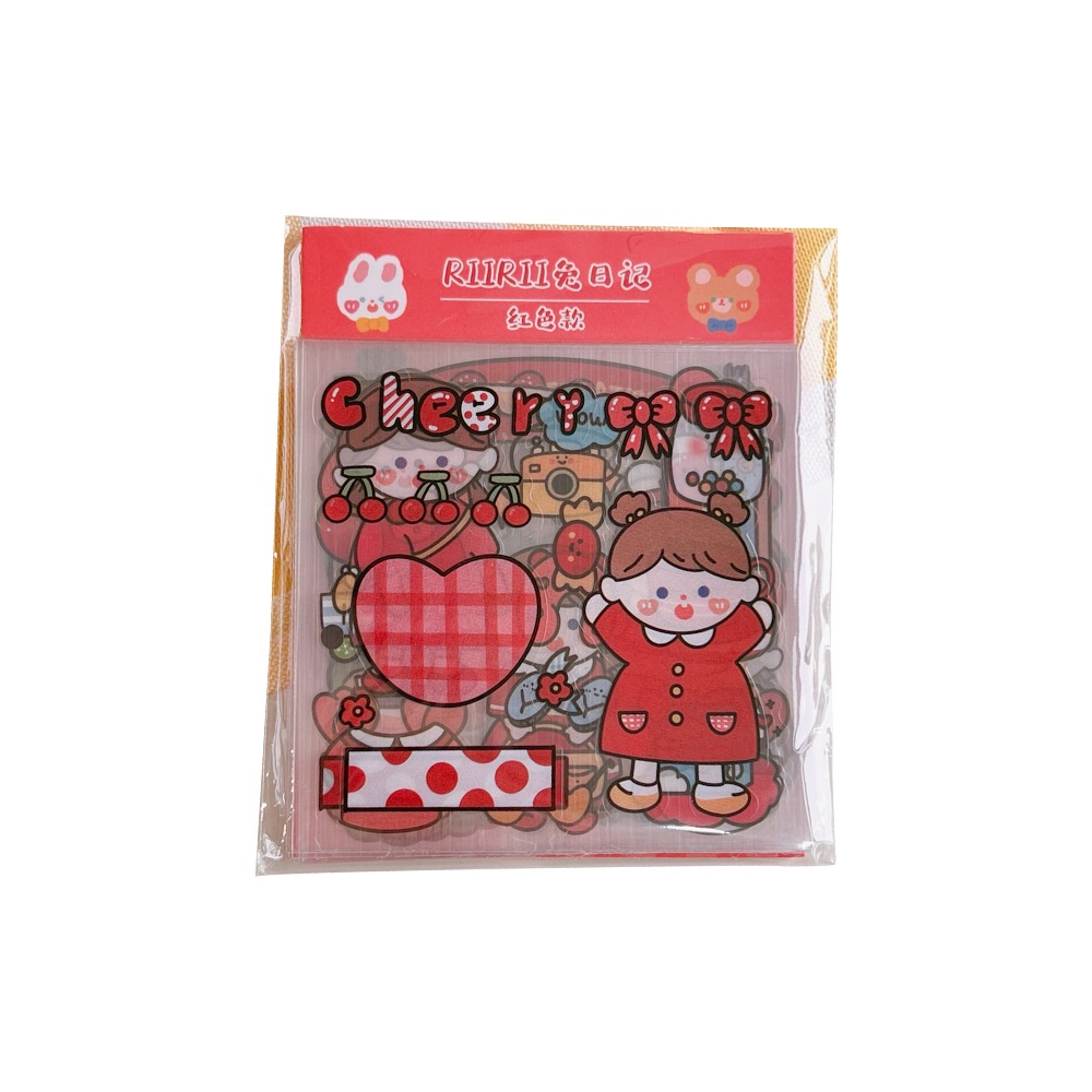 Ohaya Set 20 Tờ Giấy Dán Trang Trí Sổ Tay Họa Tiết Hoạt Hình Dễ Thương