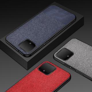 For Google Pixel 4 XL 4a 3a XL Fashion PU Fabric Case TPU Bumber Sliim Soft Rubber Cover Shell