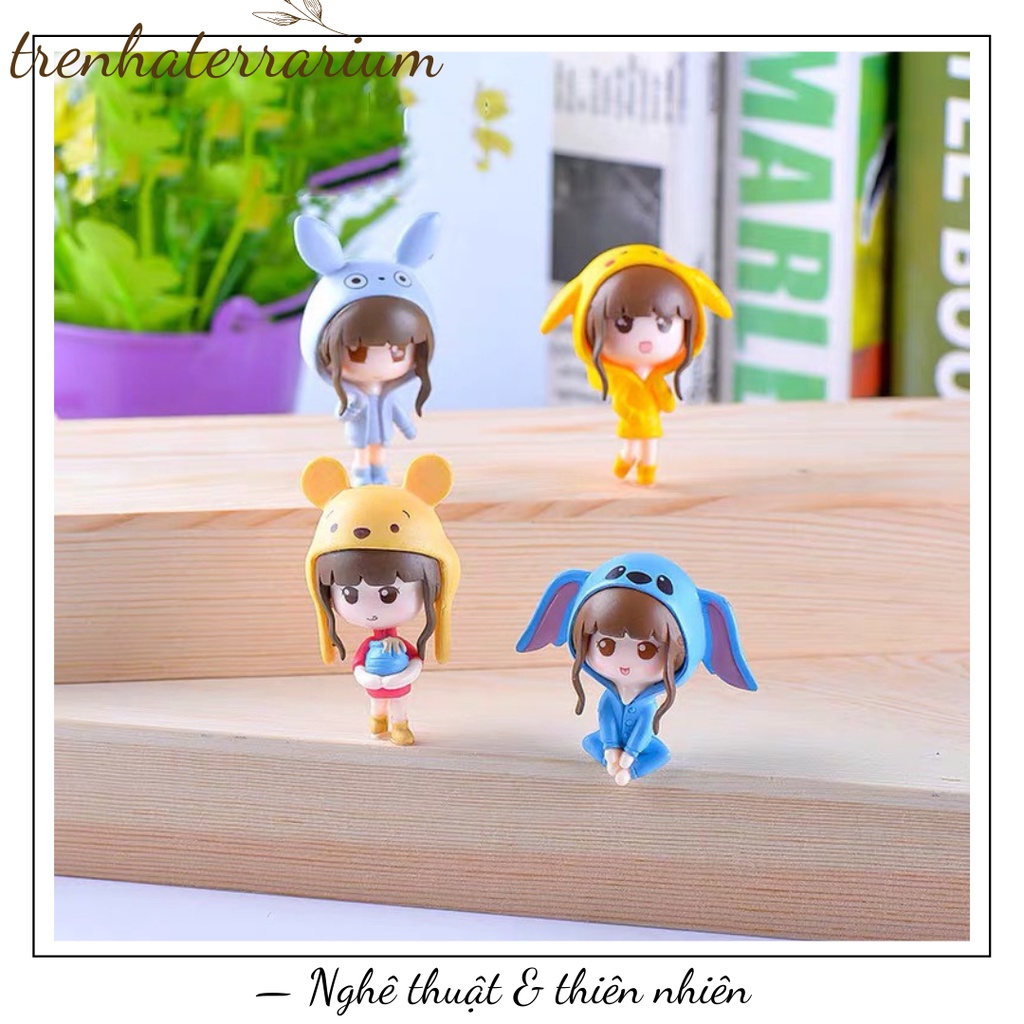 Tiểu cảnh cô gái chibi Terrarium đáng yêu