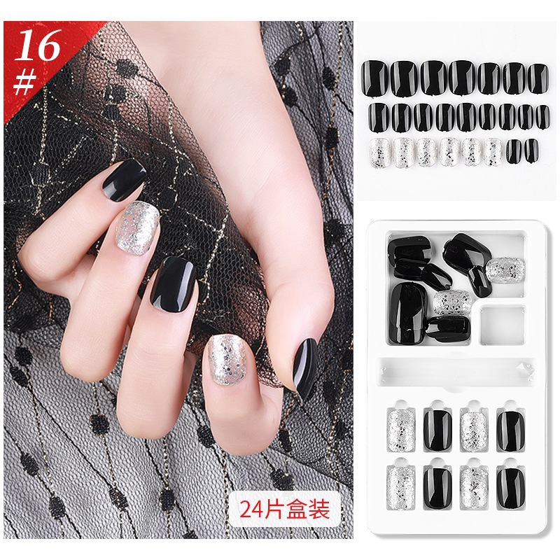 [Hàng mới về] Móng tay giả xinh xắn nhiều màu tùy chọn