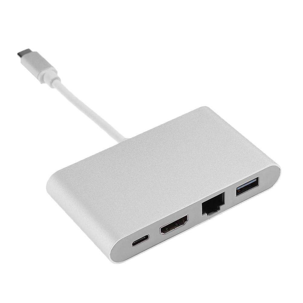 Cáp chuyển Type C to Ethernet-HDMI-USB-TYPE C