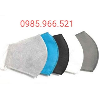 Sỉ combo 100 khẩu trang 3 lớp kháng khuẩn vải n5