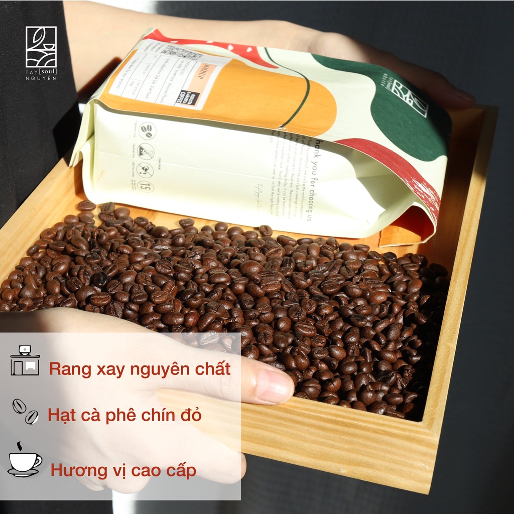 Cà phê Blend 7/3 Robusta/Arabica nguyên chất rang mộc 100% hương vị cực kỳ lôi cuốn thơm nồng nàn từ TaynguyenSoul | BigBuy360 - bigbuy360.vn