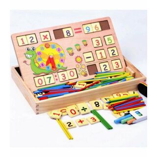 Bộ thẻ học số và que tính