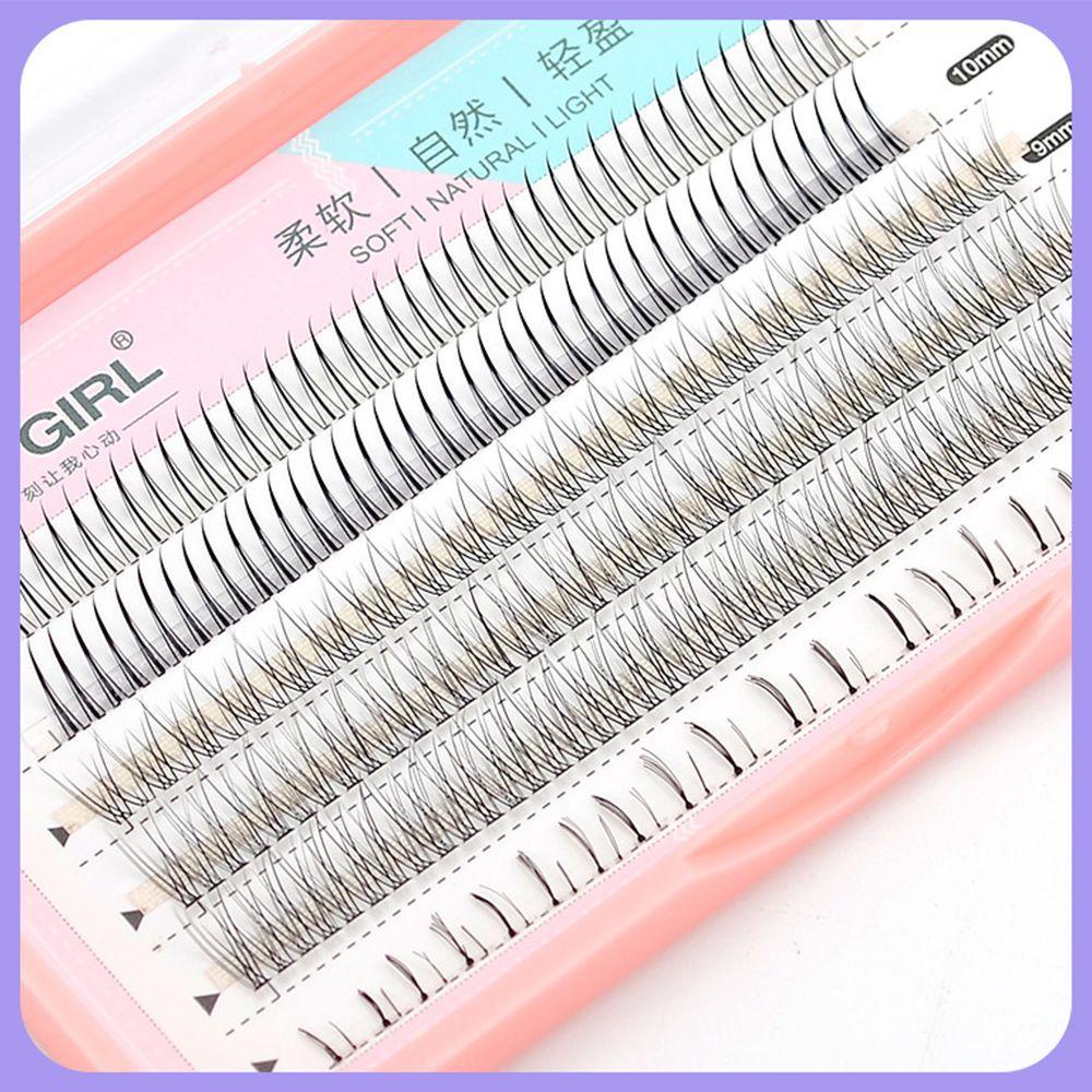 OCEANMAP Cặp Lông Mi Giả Tự Nhiên Lâu Trôi Kiểu Đuôi Cá DIY