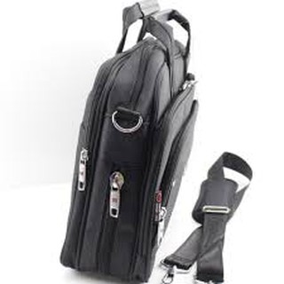 Cặp Thủ đô vàng C-195 - Cỡ to - Cặp Văn Phòng, Đi Làm, Đi Học, Đựng Laptop 17 inch
