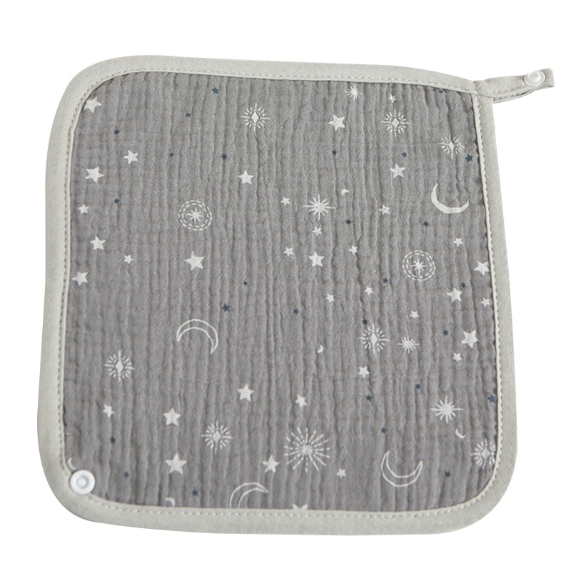 Yếm Ăn Cotton Nhiều Lớp Siêu Thấm Hút Thân Thiện Với Làn Da Em Bé