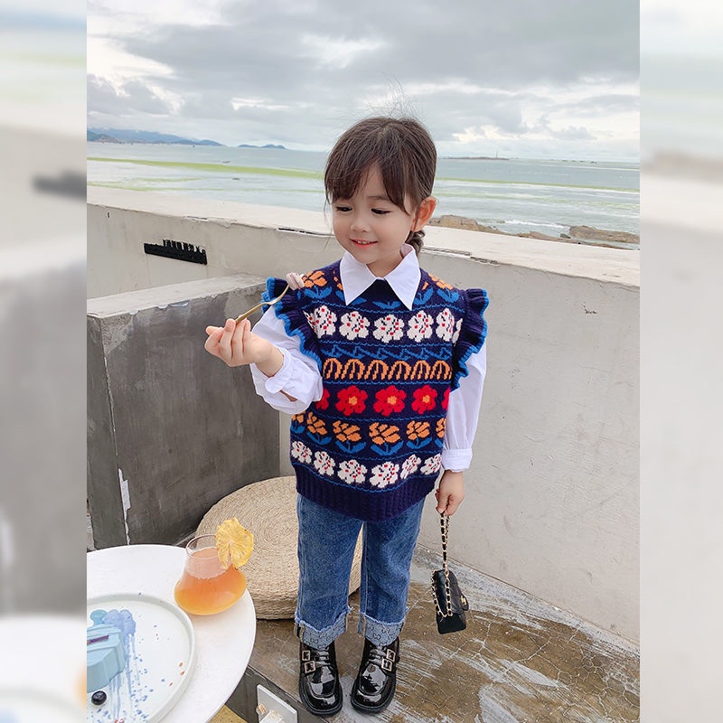 Quần Jeans Dài Phong Cách Hàn Quốc Thời Trang Xuân Thu Kiểu Mới Cho Bé Gái