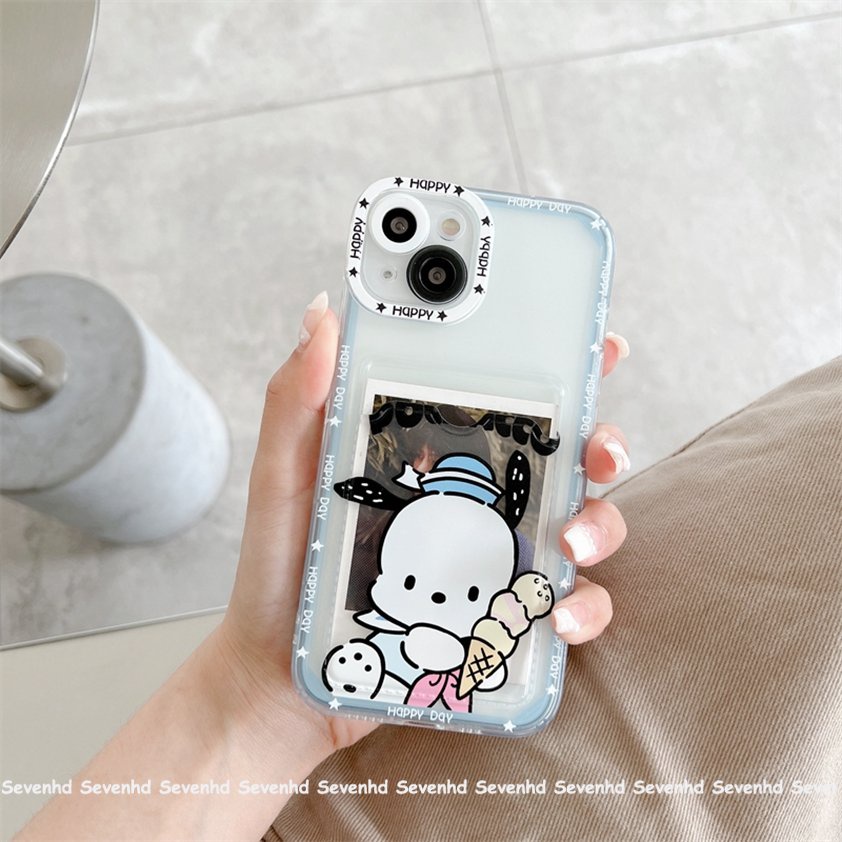 Ốp Điện Thoại Mềm Trong Suốt Có Ngăn Đựng Thẻ Cho iPhone 14 13 12 11 Pro Max X XR Xs Max 8 7 6 6s Plus SE 2020