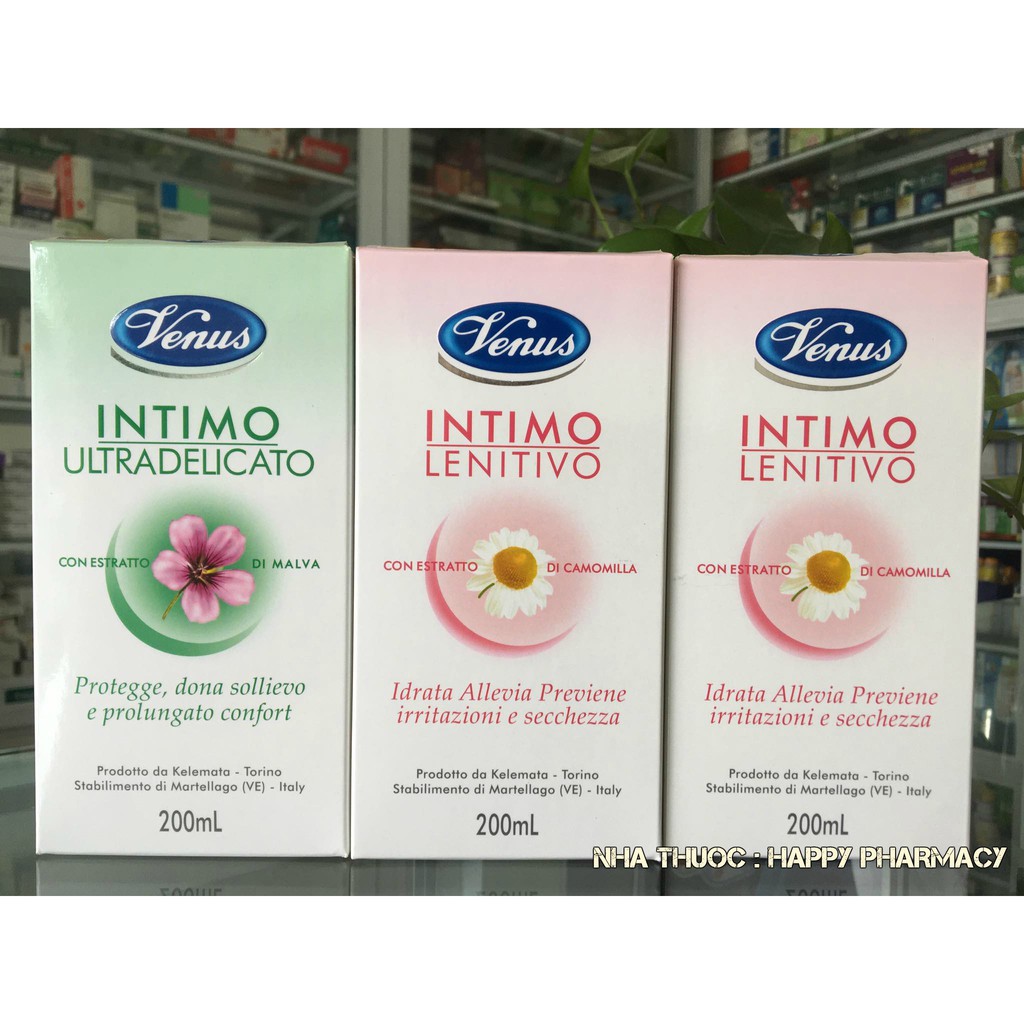 Dung dịch vệ sinh phụ nữ VENUS INTIMO từ Ý- Nguồn gốc thiên nhiên-Hàng chính hãng
