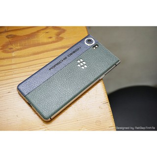 Miếng dán da skin BlackBerry Keyone - 2 sọc khắc porscher design - D17,25