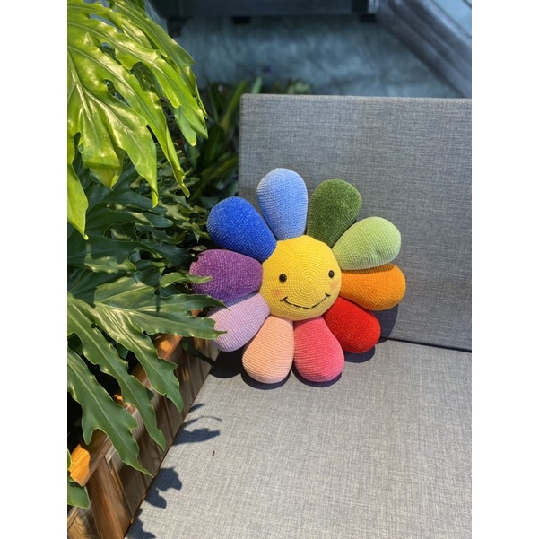 Set len móc gối hoa size 45cm