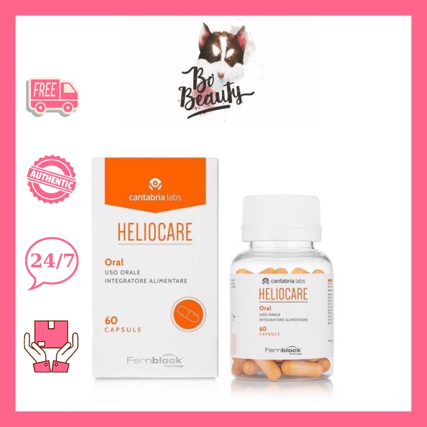 [Mã 155FMCGSALE giảm 7% đơn 500K] Viên chống nắng Heliocare 60 viên