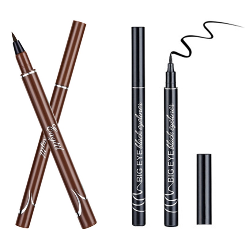 1 Bút Kẻ Mắt Dạng Lỏng Đầu Cứng Nhanh Khô Chống Nước Chuyên Nghiệp