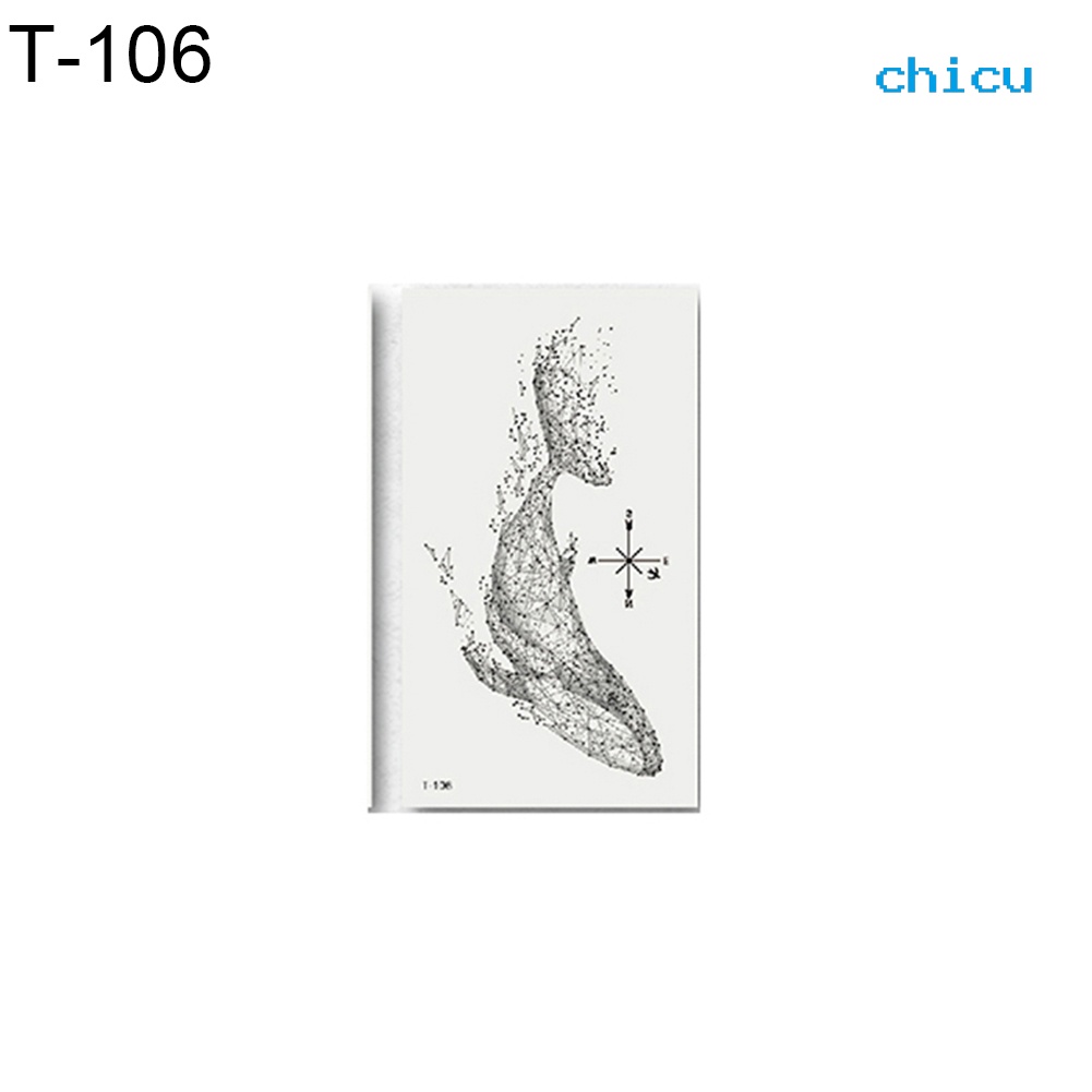 [Hàng mới về] Hình xăm dán tạm thời họa tiết cánh bướm nghệ thuật