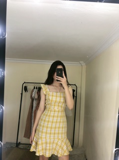 Váy 2 dây kẻ