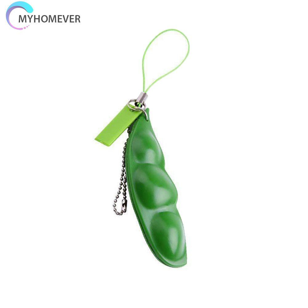 Pop It Fidget Đồ chơi Sensory Fidget Đồ chơi Squeeze Pea Beans Relieve Stress Fun Game Keychain Decor