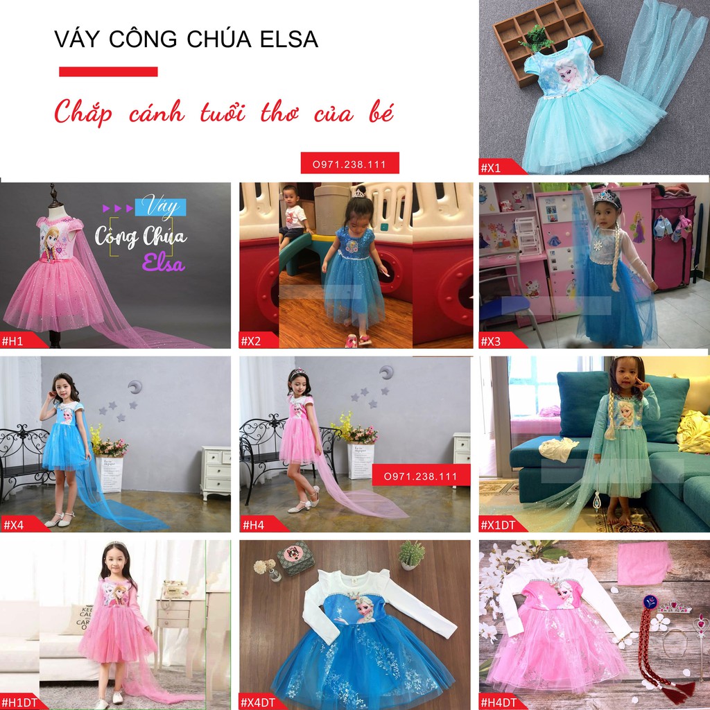 Váy Elsa cho bé