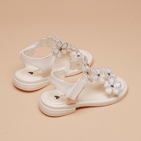 Dép sandal bé gái size 26-36 đính cườm hoa dễ thương