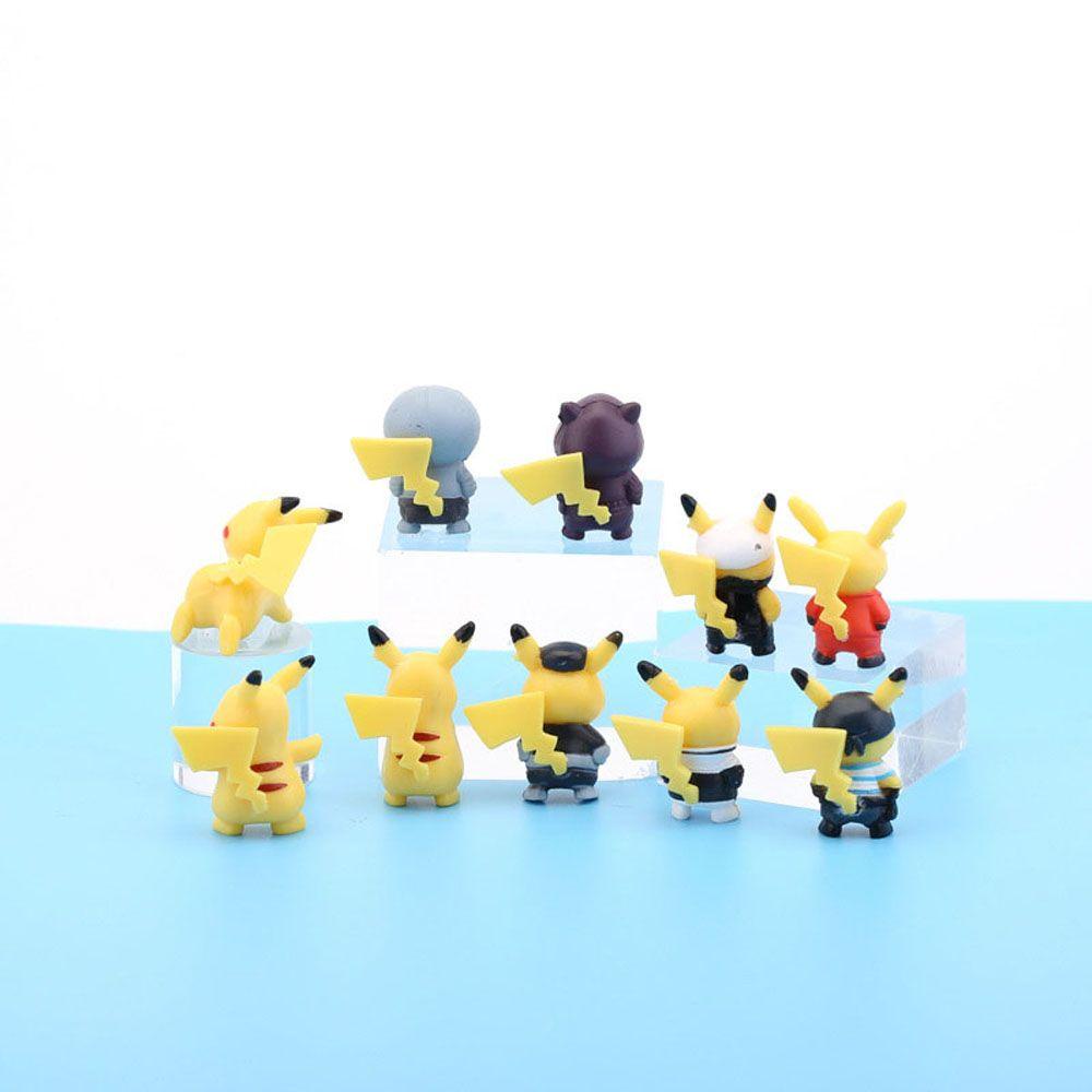 Set 10 Mô Hình Pikachu Mini Dễ Thương 1