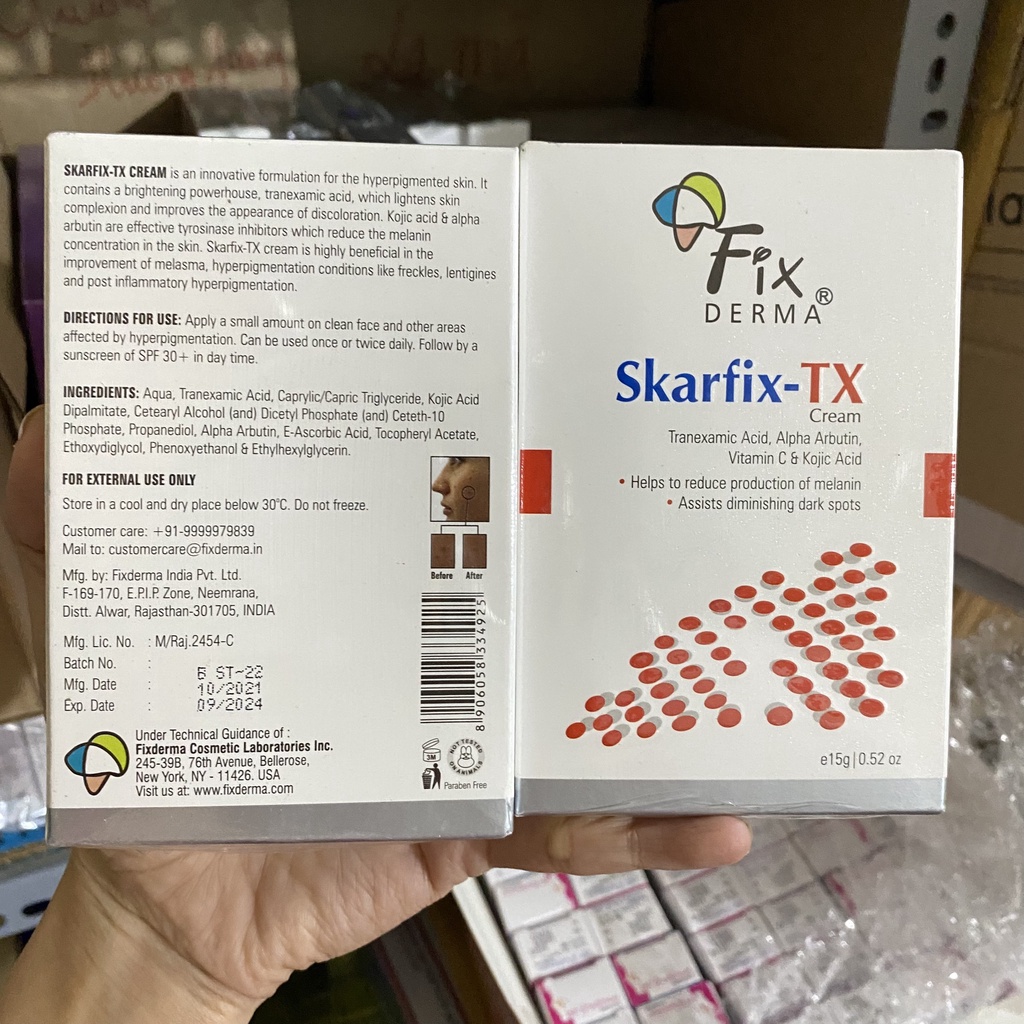 [SẴN-AUTH] Skarfix TX Cream - Kem dưỡng da mờ thâm nám, tàn nhang