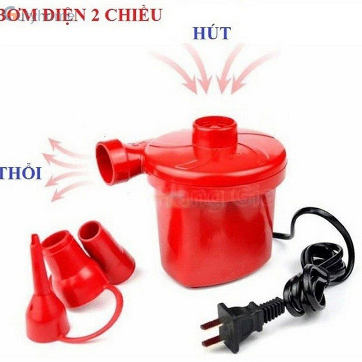 Bơm điện 2 chiều bơm và hút chân không đa năng 2 in 1 - dụng cụ bơm hơi bằng điện tiện dụng