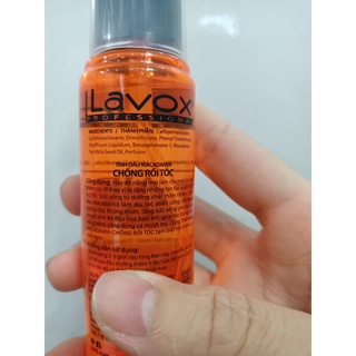 Tinh dầu bóng tóc Lavox cam 80ml