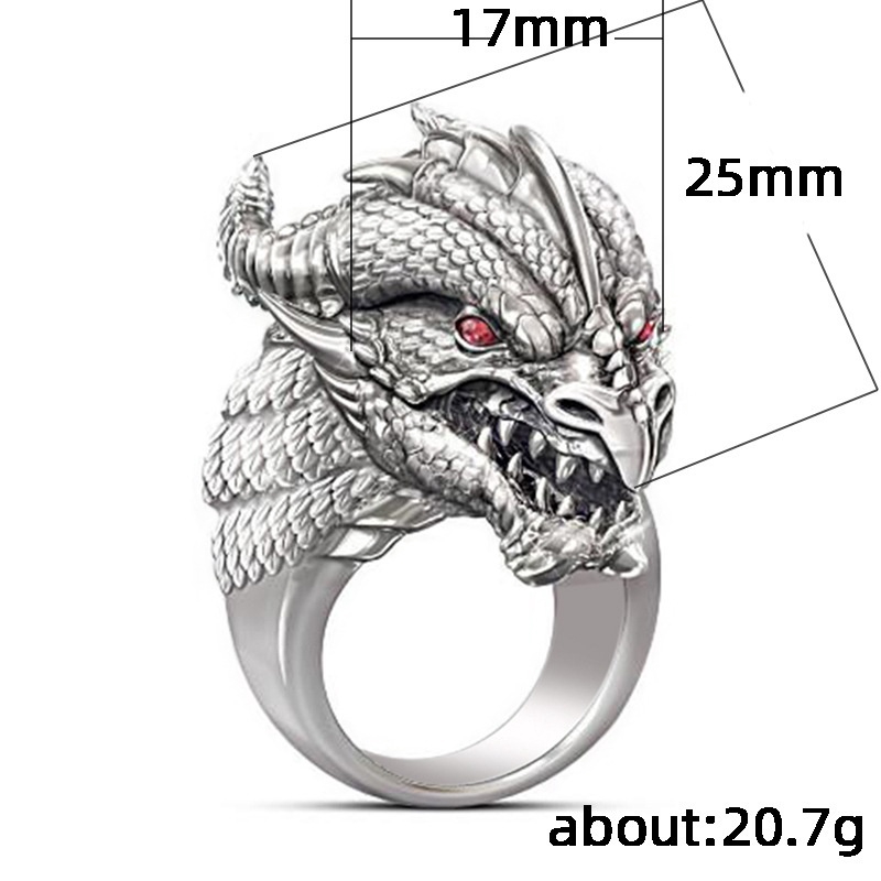 Phiên Bản Hàn Quốc Thời Trang 925 Bạc Vintage Punk Thép Không Gỉ Bibcock Ring Đối Với Nam Và Nữ Wedding Anniversary Quà Tặng, Sinh Nhật Đảng Trang Sức