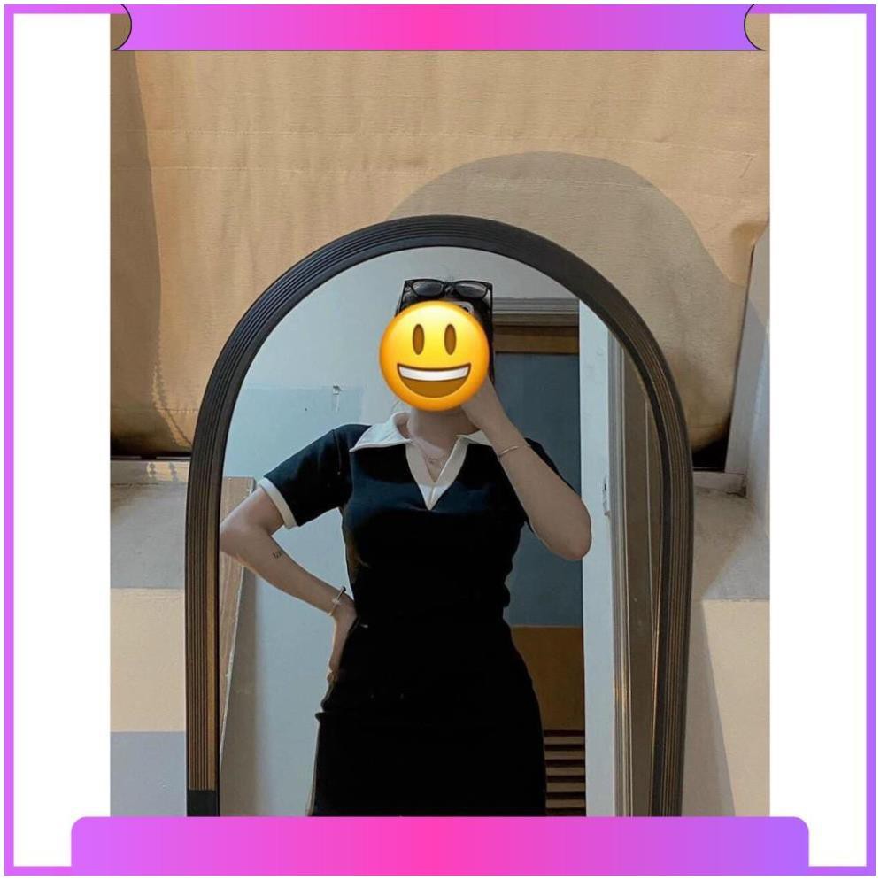 Váy Body Nữ, Váy Polo Cổ Trắng Khoét Ngực  Hàng Loại 1 Hit Hot | BigBuy360 - bigbuy360.vn