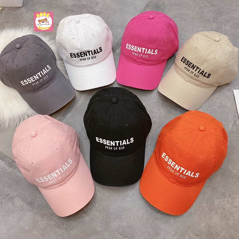 Mũ lưỡi trai Essentials unisex nhiều màu chất cotton mềm mại hot trend