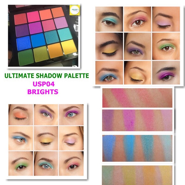 Phấn mắt 16 ô màu NYX Ultimate Bright