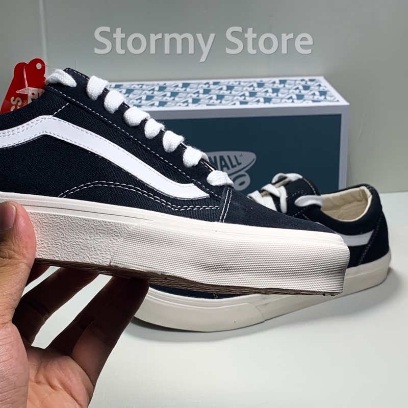 Giày Thể Thao Đen Trắng Chuẩn Box Xanh Xinh Đẹp