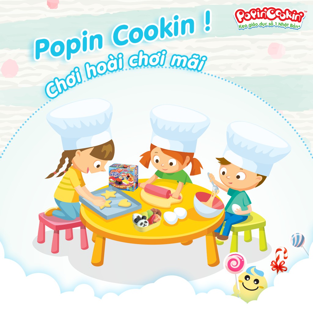 [ Gift ] Kẹo Popin Cookin Tsukuro Obento chính hãng - làm cơm Bento