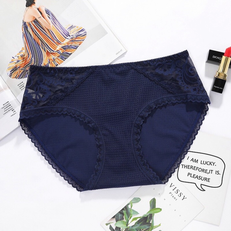 Sét 5 quần lót su phối ren viền mới 2217 form size 45-58kg