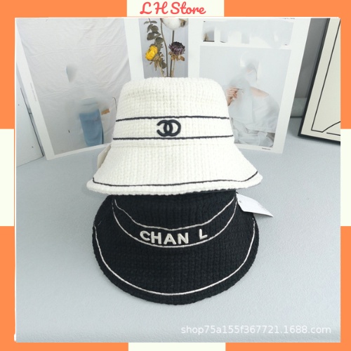 Mũ bucket, nón tai bèo chống nắng thêu chữ thời trang thu đông mẫu mới, hàng có sẵn