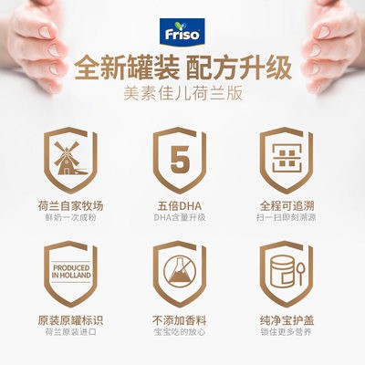 Friso sản phẩm Sữa bột cho trẻ sơ sinh giai đoạn 2 gấp 5 lần DHA phiên bản Hà Lan Nhập Khẩu Nguyên Bản 6-tháng 10 800g l