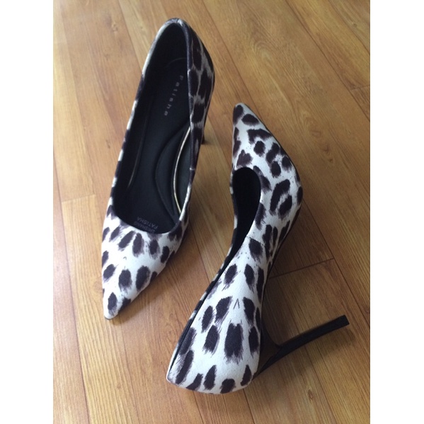 THANH LÝ G88 Giầy cao gót họa tiết da báo Size 34.5