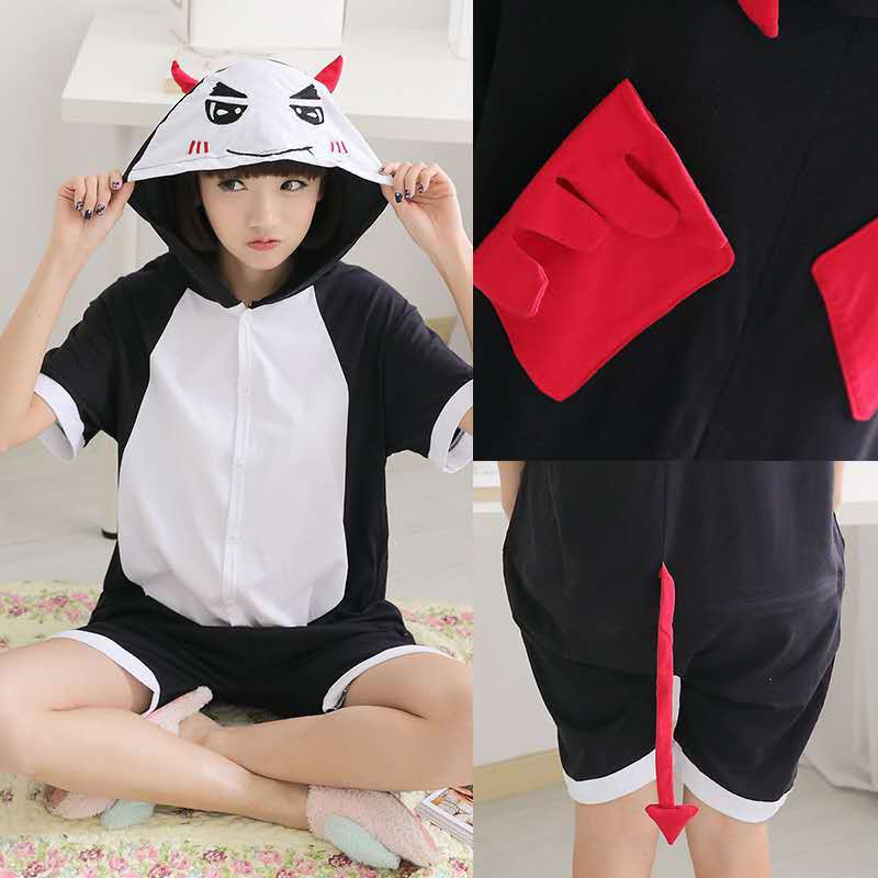 Cute anime character pajamas for adults Summer Short sleeve Sleepwear