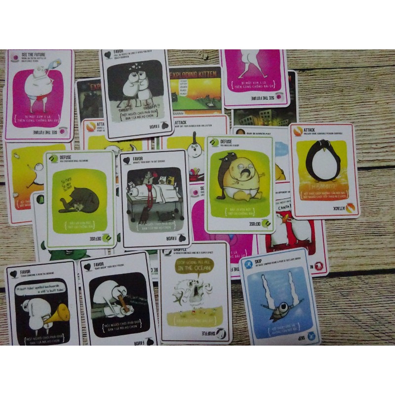 TRÒ CHƠI VUI NHỘN - MÈO NỔ - EXPLODING KITTEN - BẢN 18