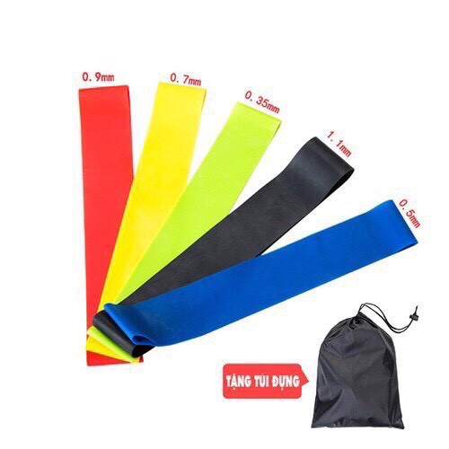 Dây kháng lực cao su mini band tập mông đùi toàn thân tập gym tại nhà