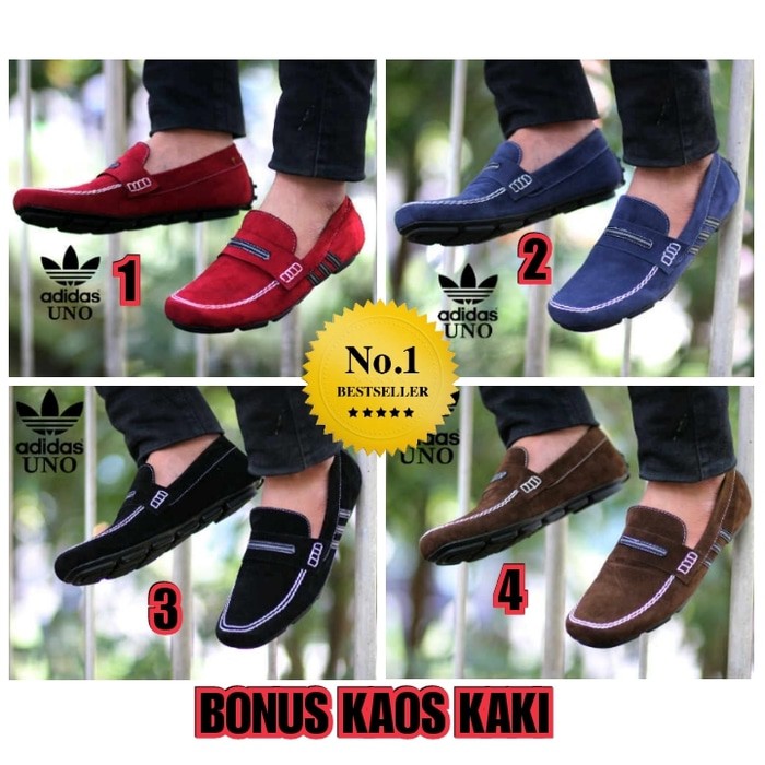 Giày Lười Da Lộn Adidas Thời Trang Cho Nam