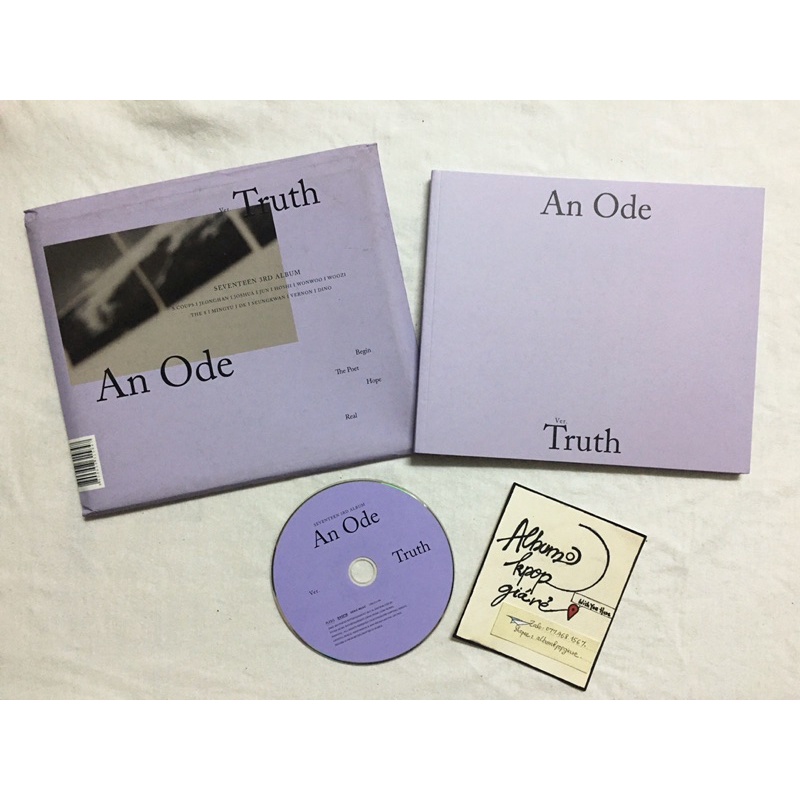 Seventeen album An Ode đã khui seal, không bao gồm photocard